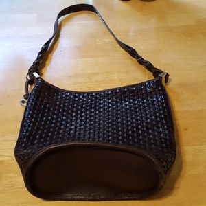 Brighton Shoulder Bag brown and black leather